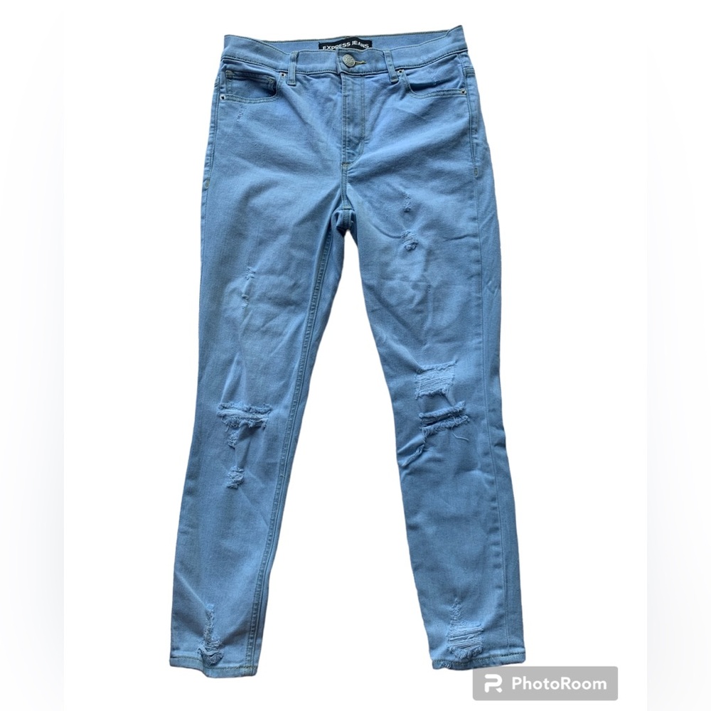 Express jeans. Cropped legging mid rise. Size 6R.
